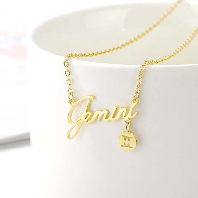 Zodiac Necklaces Gold Vermeil Horoscope Jewelry for Girls