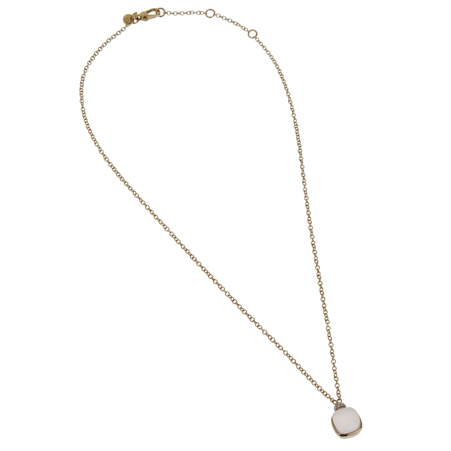 Pothtmellato Nudo Petit Diamond 18k Yellow Gold Pendant Necklace