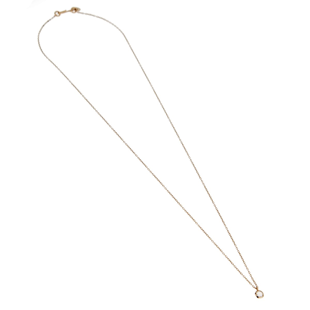 Pothtmellato Rose Cut Diamond Yellow Gold Necklace