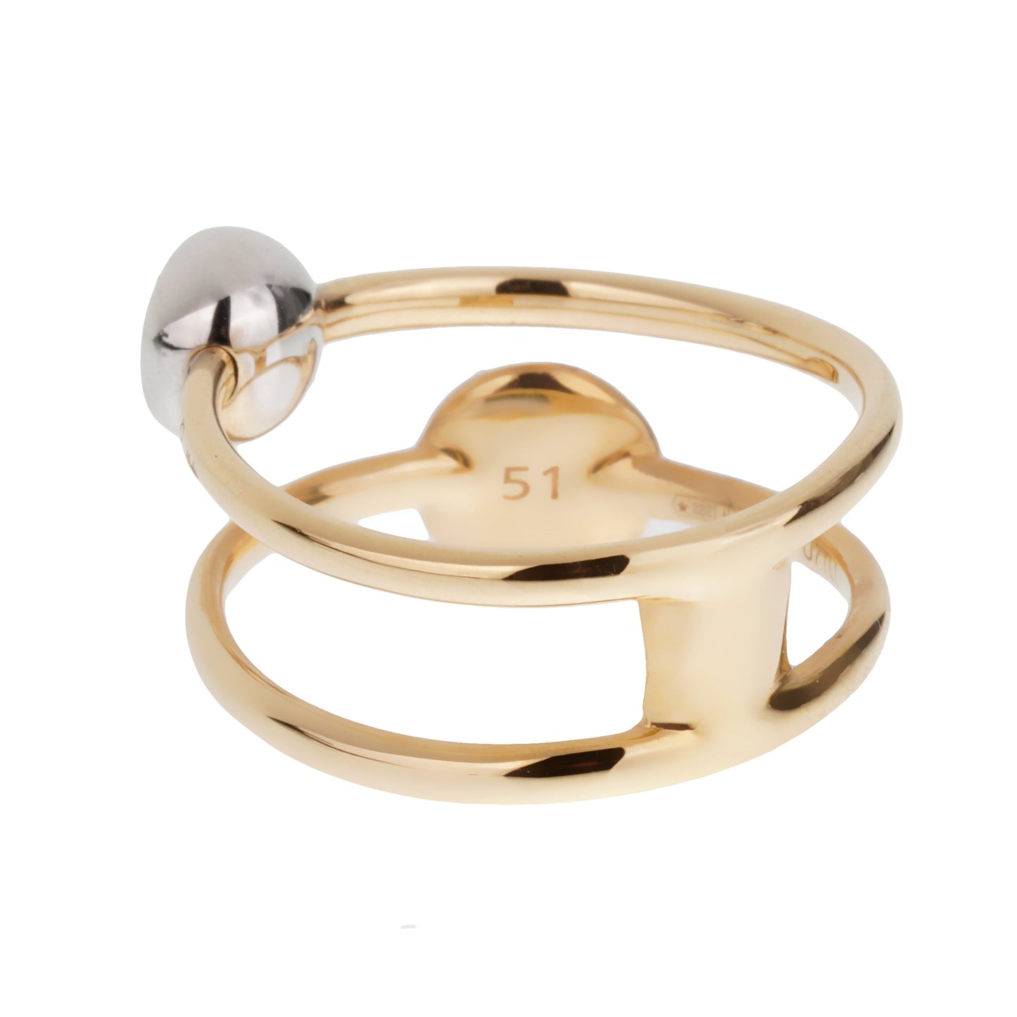 Pothtmellato Sabbia 18k Rose Gold Brown & White Diamond Cocktail Ring Sz 5