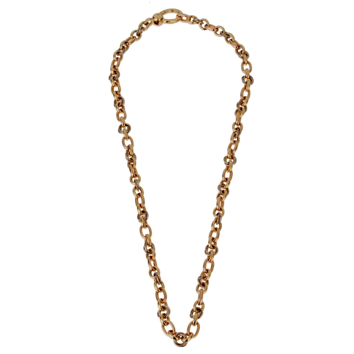 Pothtmellato Tricolor 18k Gold Necklace