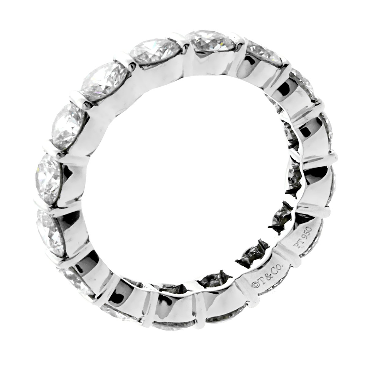 tifthtfany & Co Diamond 4ct Eternity Platinum Ring