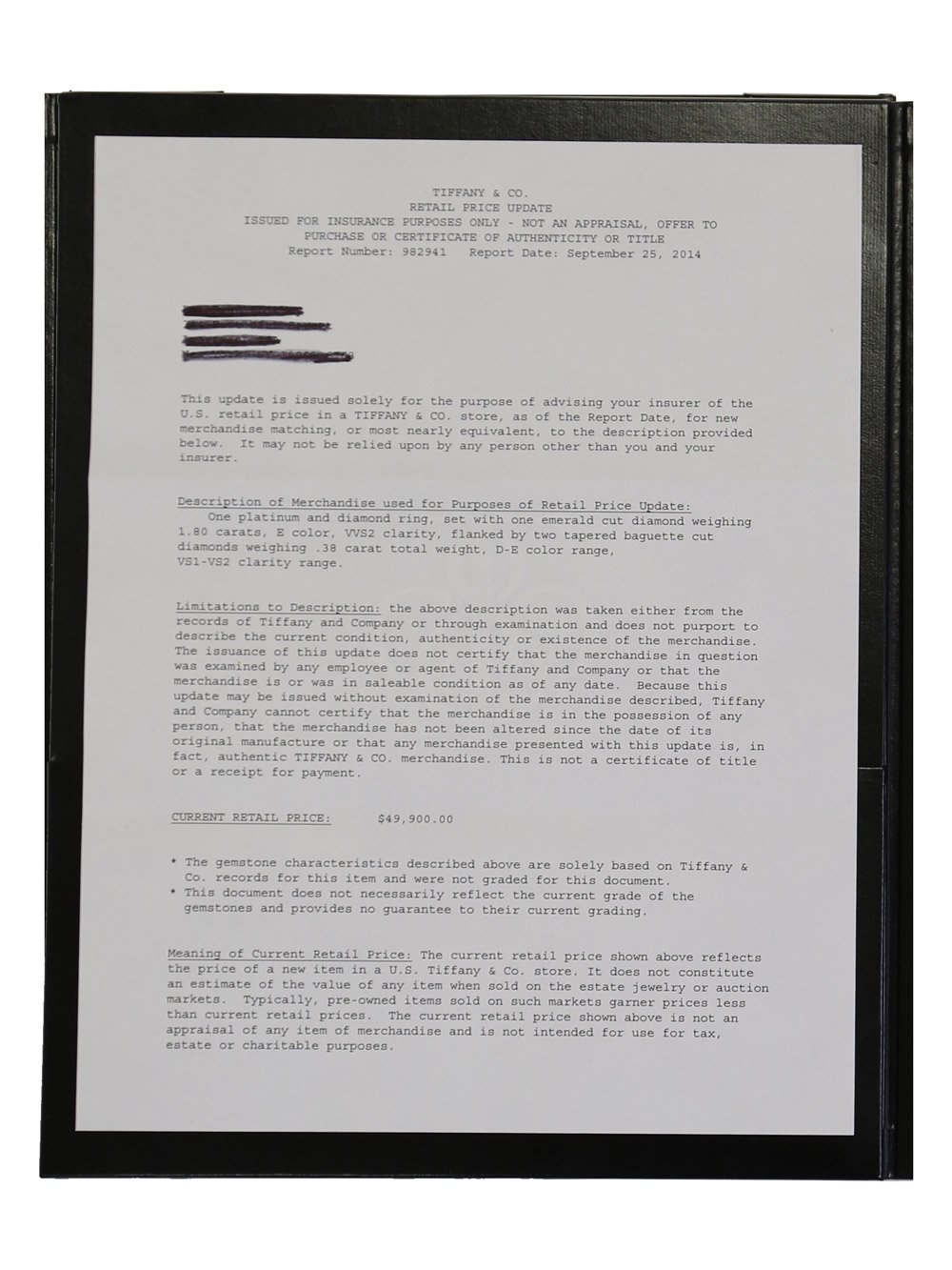 tifthtfany & Co Diamond Engagement Ring