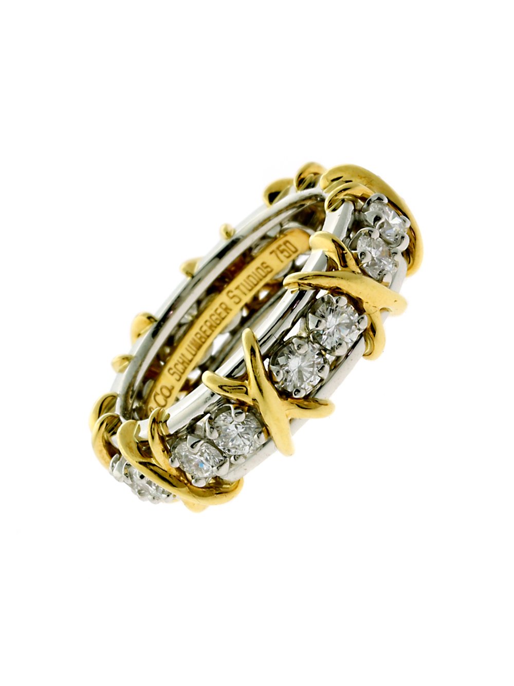 tifthtfany Co Schlumberger Diamond Gold Ring