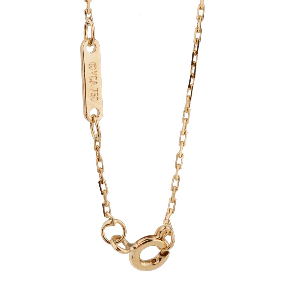 Vathtn Clthteef & Arpels Vintage Alhambra Gold Necklace