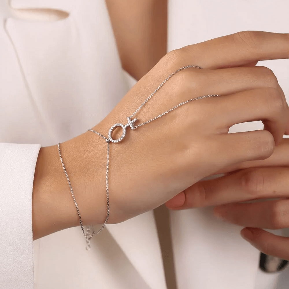 Venus Symbol Hand Chain Lesbian Body Jewelry