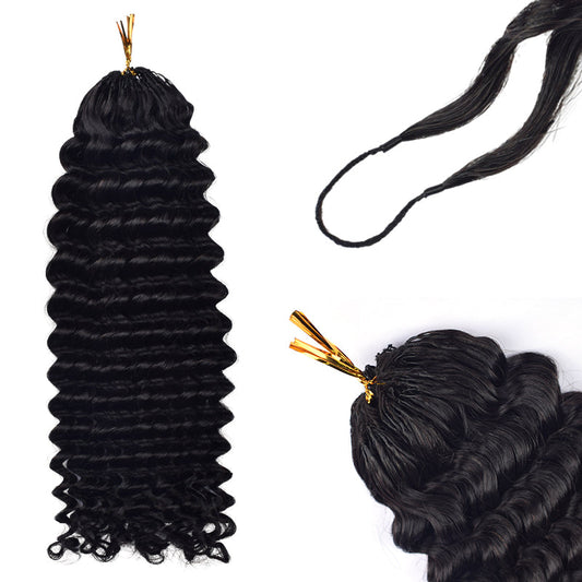 Deep Wave Crochet Human Hair Extensions CVOHAIR