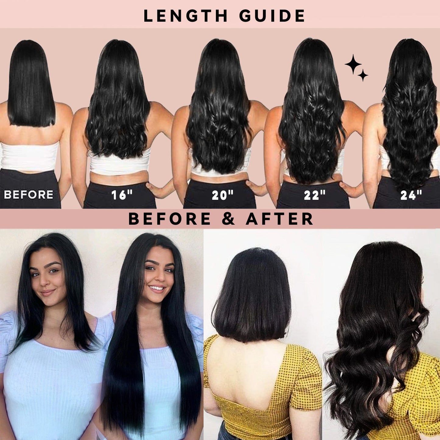 #1B 7Pcs Straight Free Shipping Small PU Seamless Clip ins Hair Extensions Real Human Hair 120G CVOHAIR