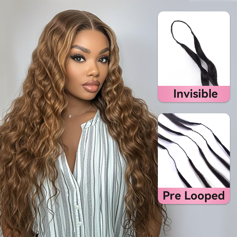 #30 Deep Wave Crochet Human Hair Extensions CVOHAIR