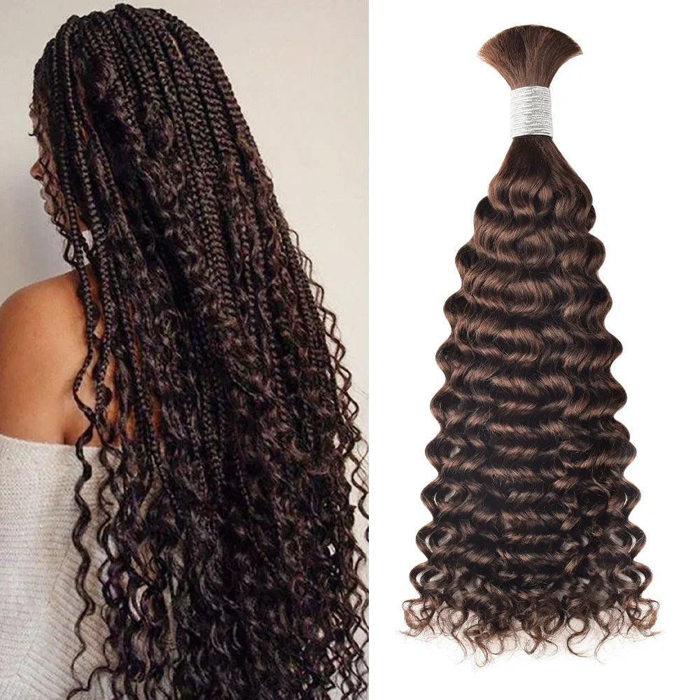 #2 Deep Curly Bohemian Human Hair For Braiding CVOHAIR