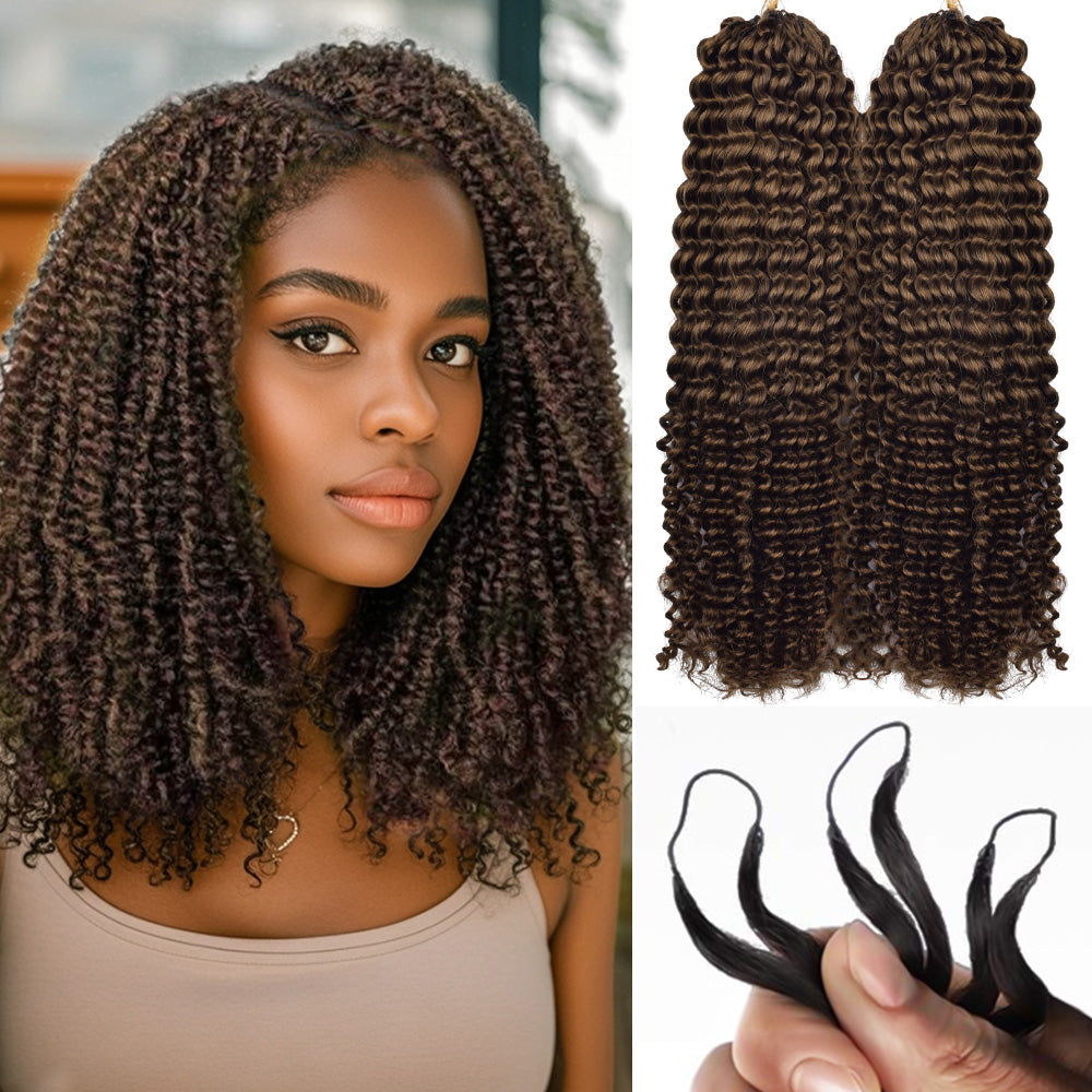 #4 Kinky Curly Crochet Human Hair Extensions CVOHAIR