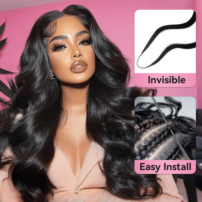 Body Wave Crochet Hair Natural Black Human Hair Extension
