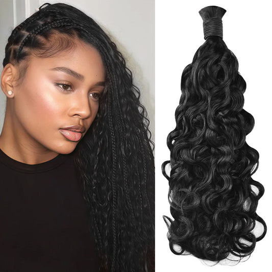 #1 Water Wave Bulk Human Hair For Boho Braids CVOHAIR