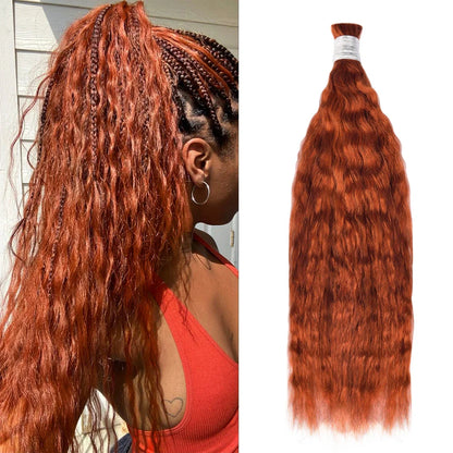 #350 Wet & Wavy Boho Hot Braids Bulk Human Hair CVOHAIR