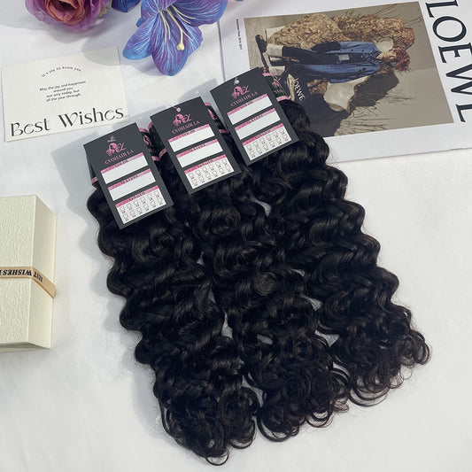 #1B Italian Curly 10A Hair Weave Bundles Human Hair 100% Quality Virgin Human Hair None Chemical Bundles CVOHAIR