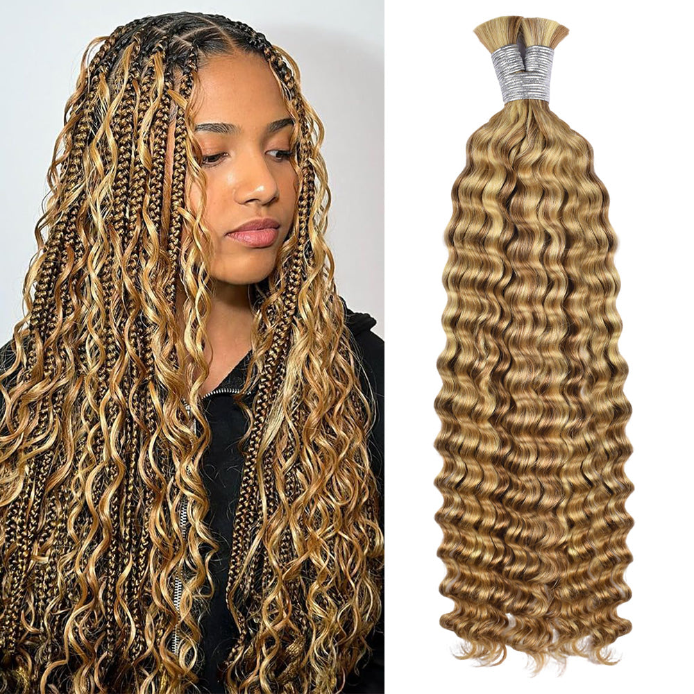 #27/30/613 100% Human Hair Braid Deep Wave Styles CVOHAIR