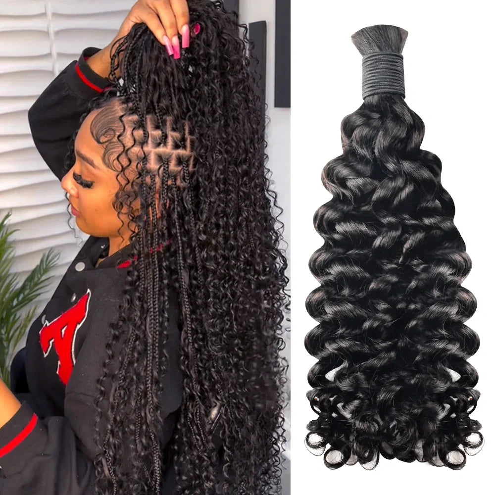 Best Human Hair For Boho Braids Deep Curly CVOHAIR