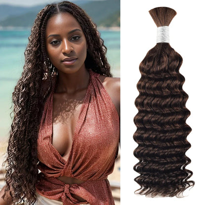 #2 Deep Wave Bulk Human Hair For Braiding CVOHAIR
