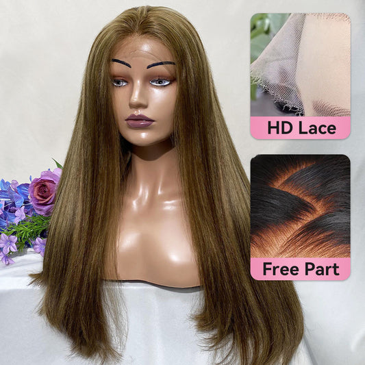 #4/27 Super Double Drawn 13*4 HD Lace Frontal Luxury Wig With Baby Hair CVOHAIR
