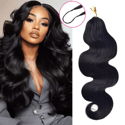 Body Wave Crochet Hair Natural Black Human Hair Extension