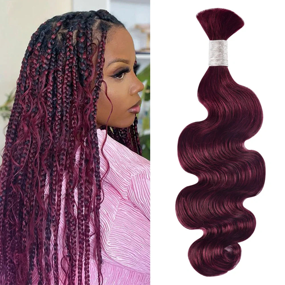 #99J 100% Human Hair Braid Body Wave Styles CVOHAIR