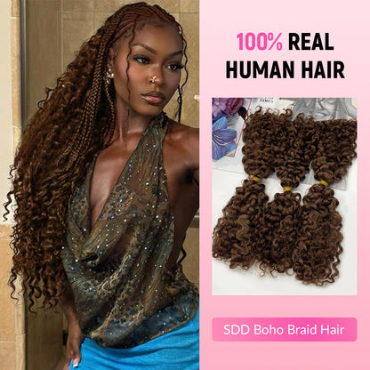 #4 SDD Boho Braids Human Hair CVOHAIR