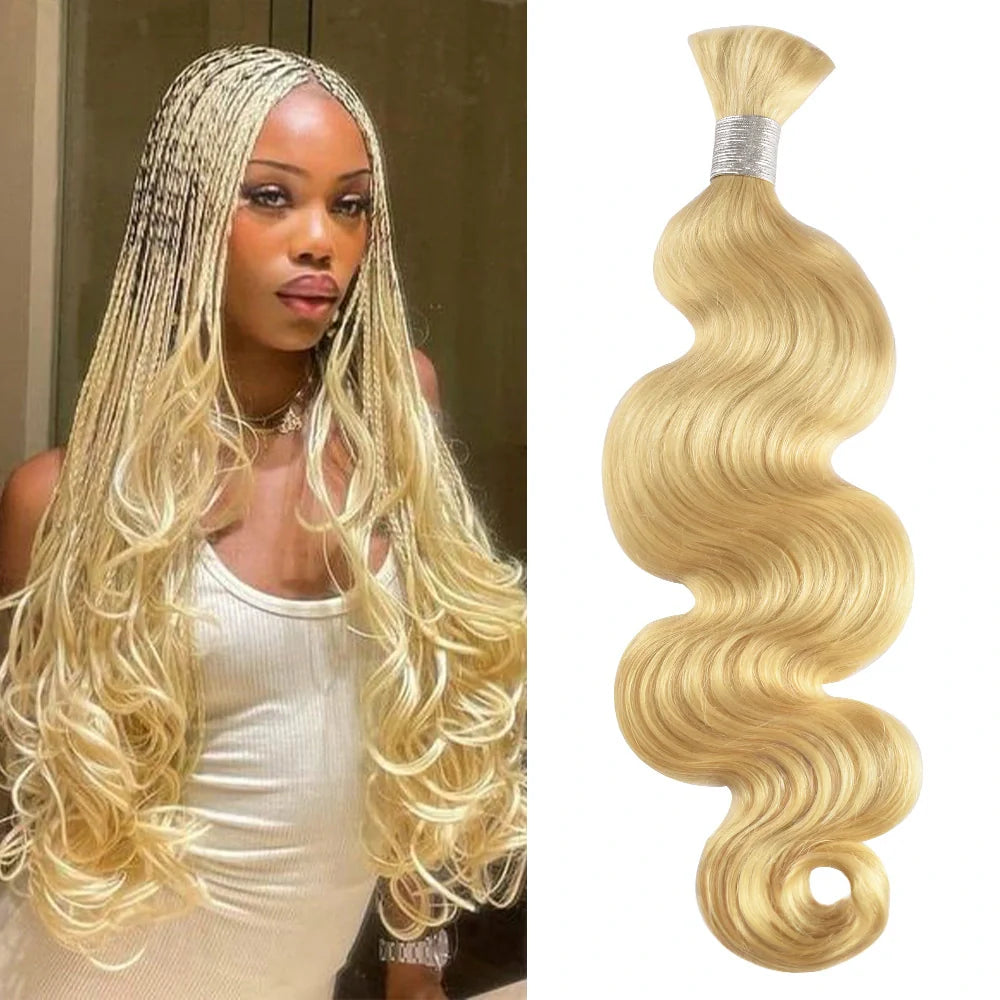 #613 100% Human Hair Braid Body Wave Styles CVOHAIR