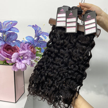 #1B Water Wave 10A Human Hair Bundles Brazilian Virgin Hair Bundles Weave Hair CVOHAIR