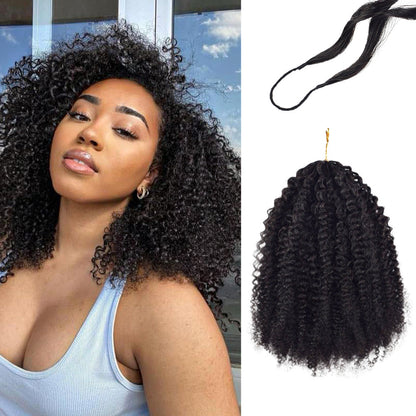 Crochet Human Hair Afro Curly 4C Hair Extensions CVOHAIR
