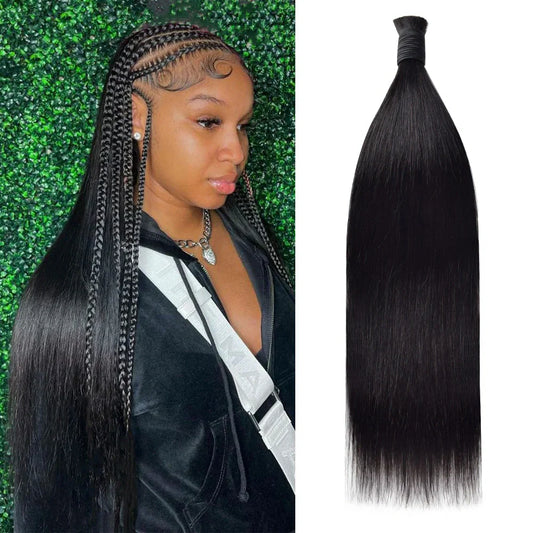 100% Human Hair Braid Styles Straight CVOHAIR