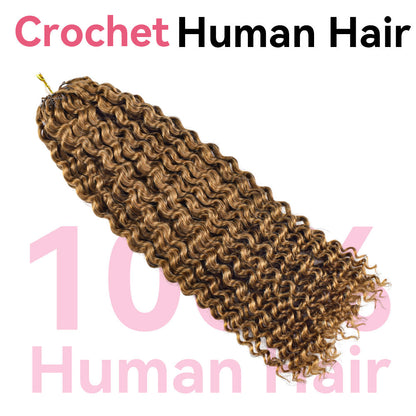 #30 Kinky Curly Crochet Human Hair Extensions CVOHAIR