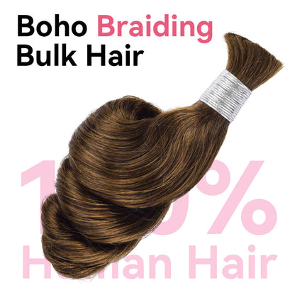 #4 Boho Braids Loose Wave 100% Human Hair CVOHAIR