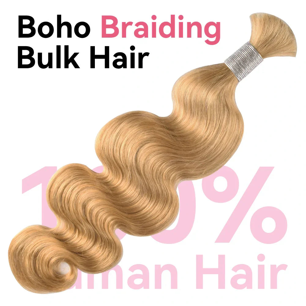 #27 100% Human Hair Braid Body Wave Styles CVOHAIR