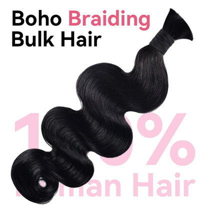 #1 100% Human Hair Braid Body Wave Styles CVOHAIR