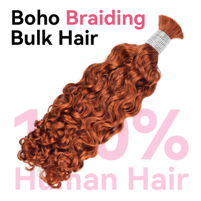 #350 Burmese Curly Best Human Hair For Boho Braids CVOHAIR