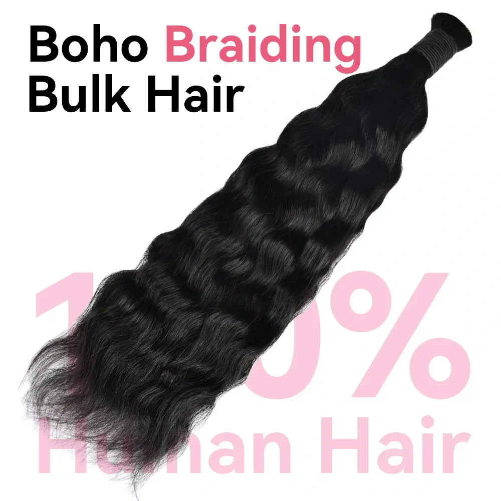 #1 Wet & Wavy Bulk Human Hair For Boho Braids CVOHAIR