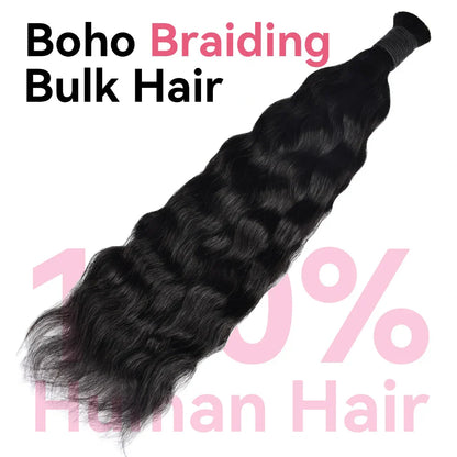 #1 Wet & Wavy Bulk Human Hair For Boho Braids CVOHAIR