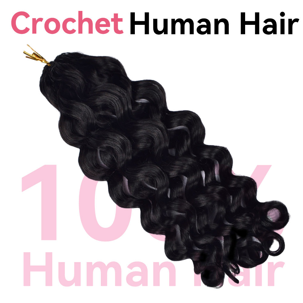 Italian Curly Crochet Human Hair Extensions CVOHAIR
