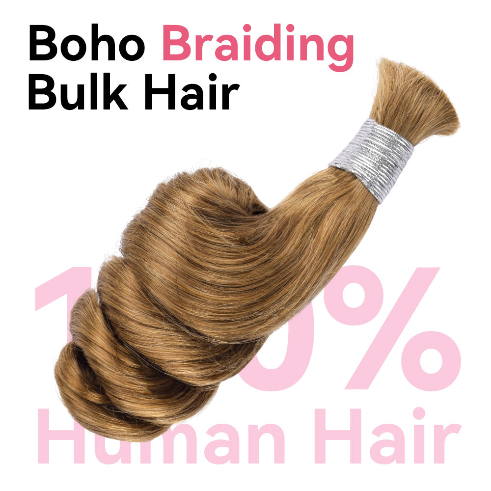 #30 Boho Braids Loose Wave 100% Human Hair CVOHAIR