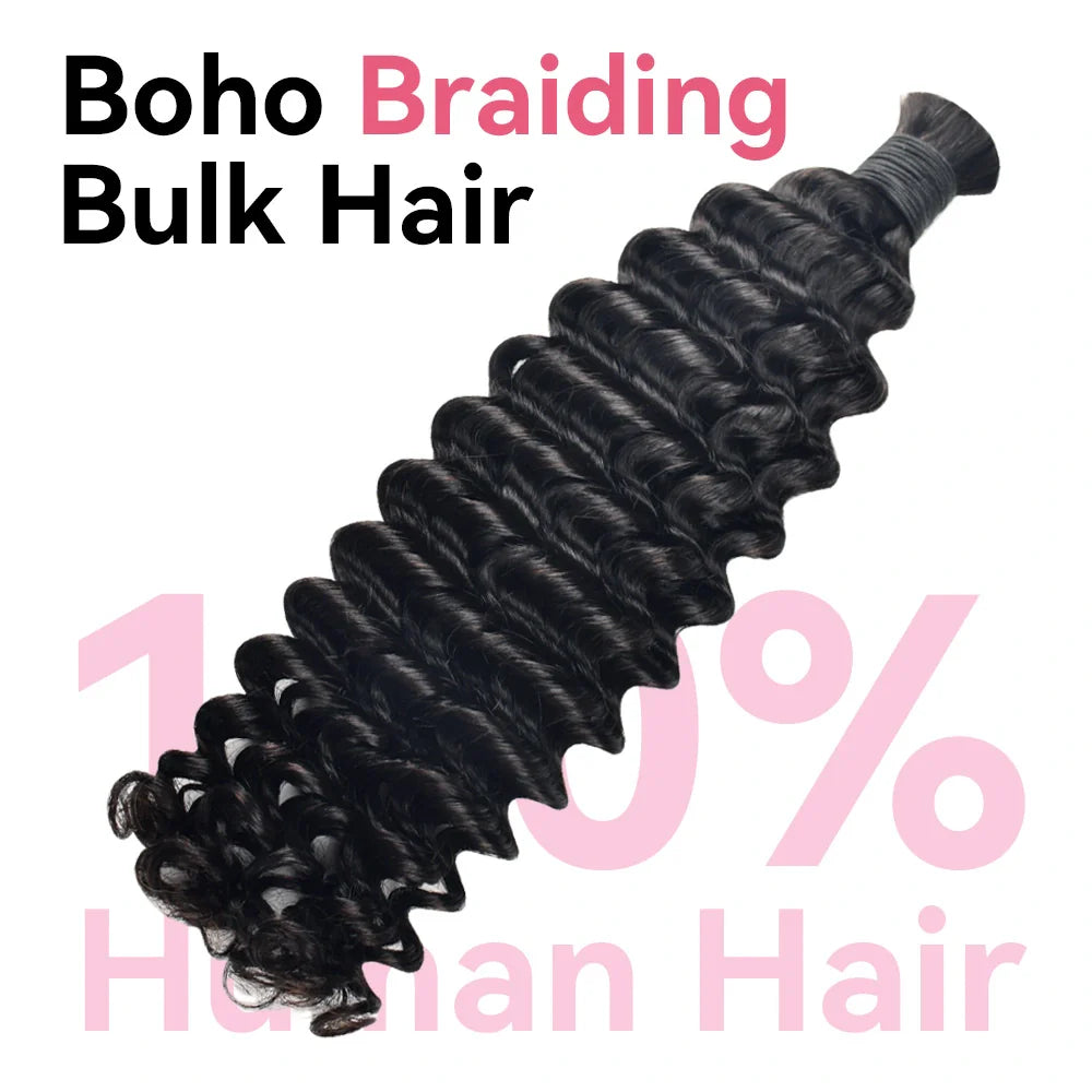 Deep Wave Best Human Hair For Braiding CVOHAIR