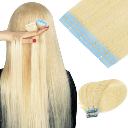 #613 Blonde Tape in Hair Extensions Free Shipping Human Hair 20pcs 50g/pack Seamless Skin Weft Hair CVOHAIR