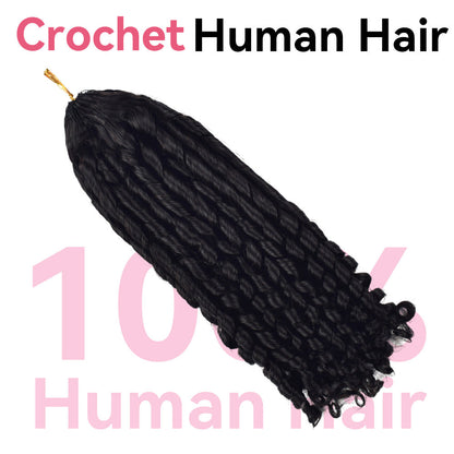 Pissy two Crochet 100% Human Hair Hair Extensions CVOHAIR