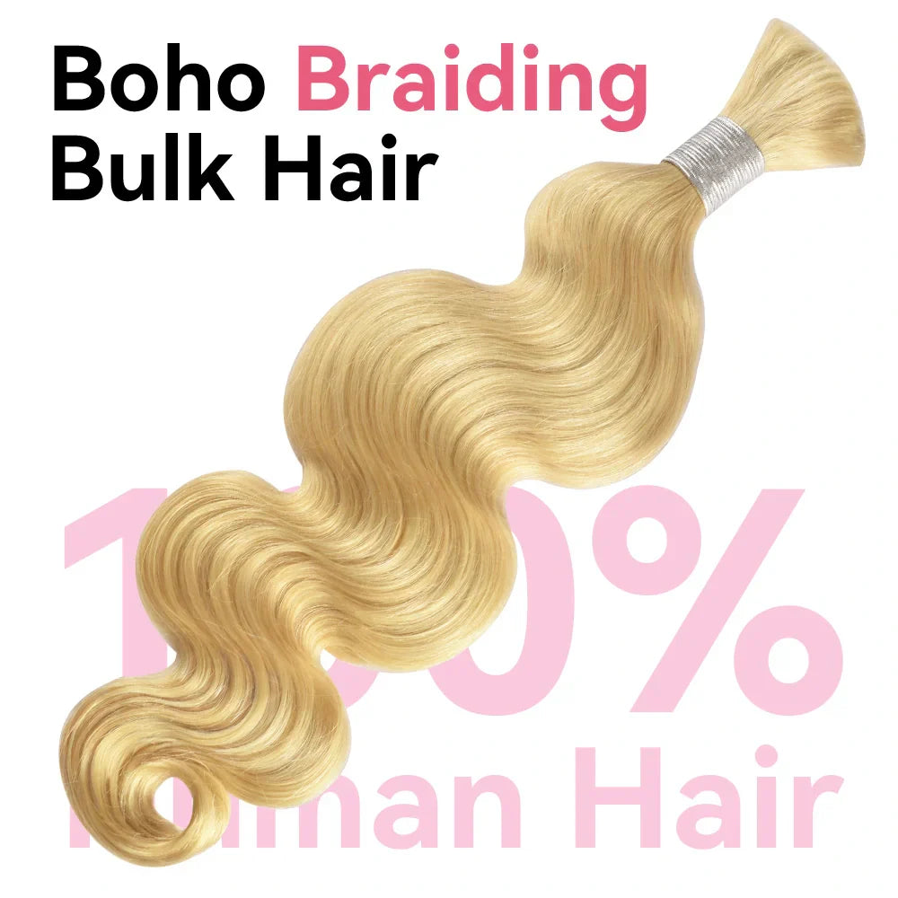 #613 100% Human Hair Braid Body Wave Styles CVOHAIR