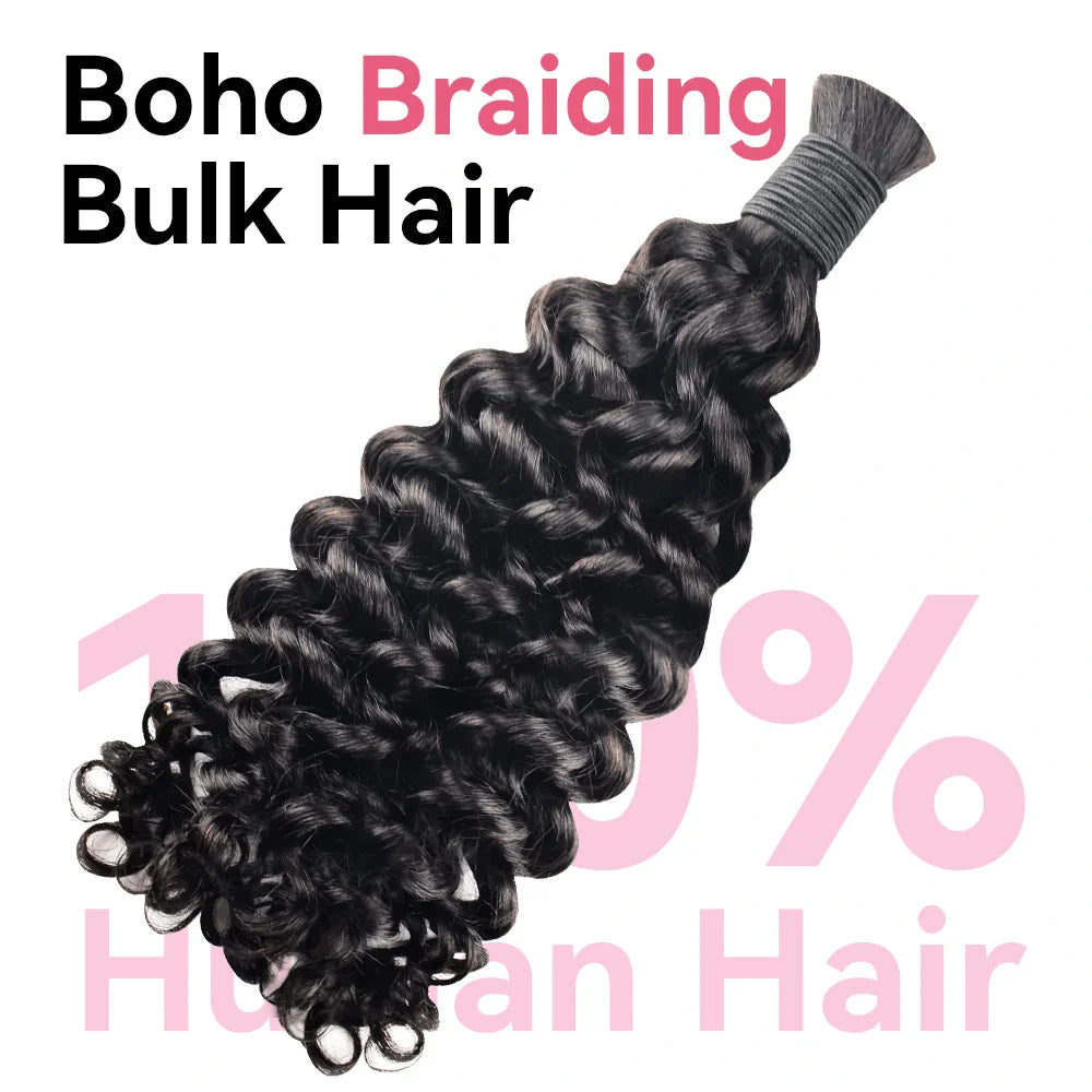 Best Human Hair For Boho Braids Deep Curly CVOHAIR