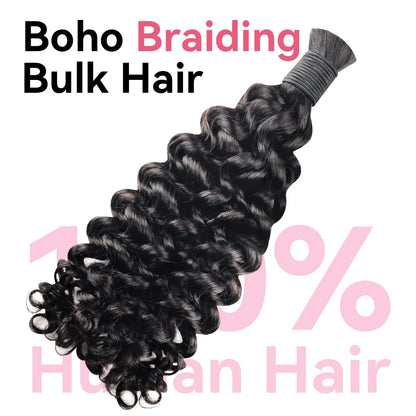 Best Human Hair For Boho Braids Deep Curly CVOHAIR