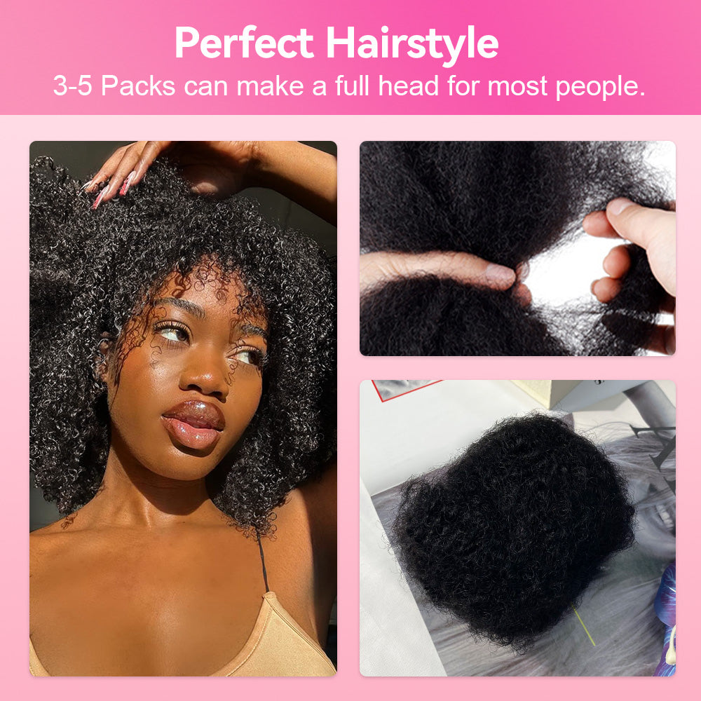 Afro Kinky  Bulk Human Hair CVOHAIR
