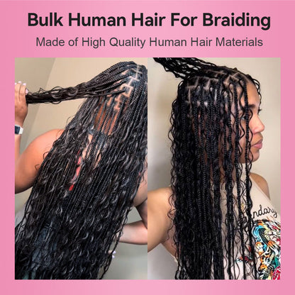 #1 Water Wave Bulk Human Hair For Boho Braids CVOHAIR