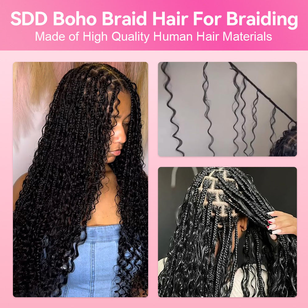 #1 SDD Boho Braids Human Hair CVOHAIR