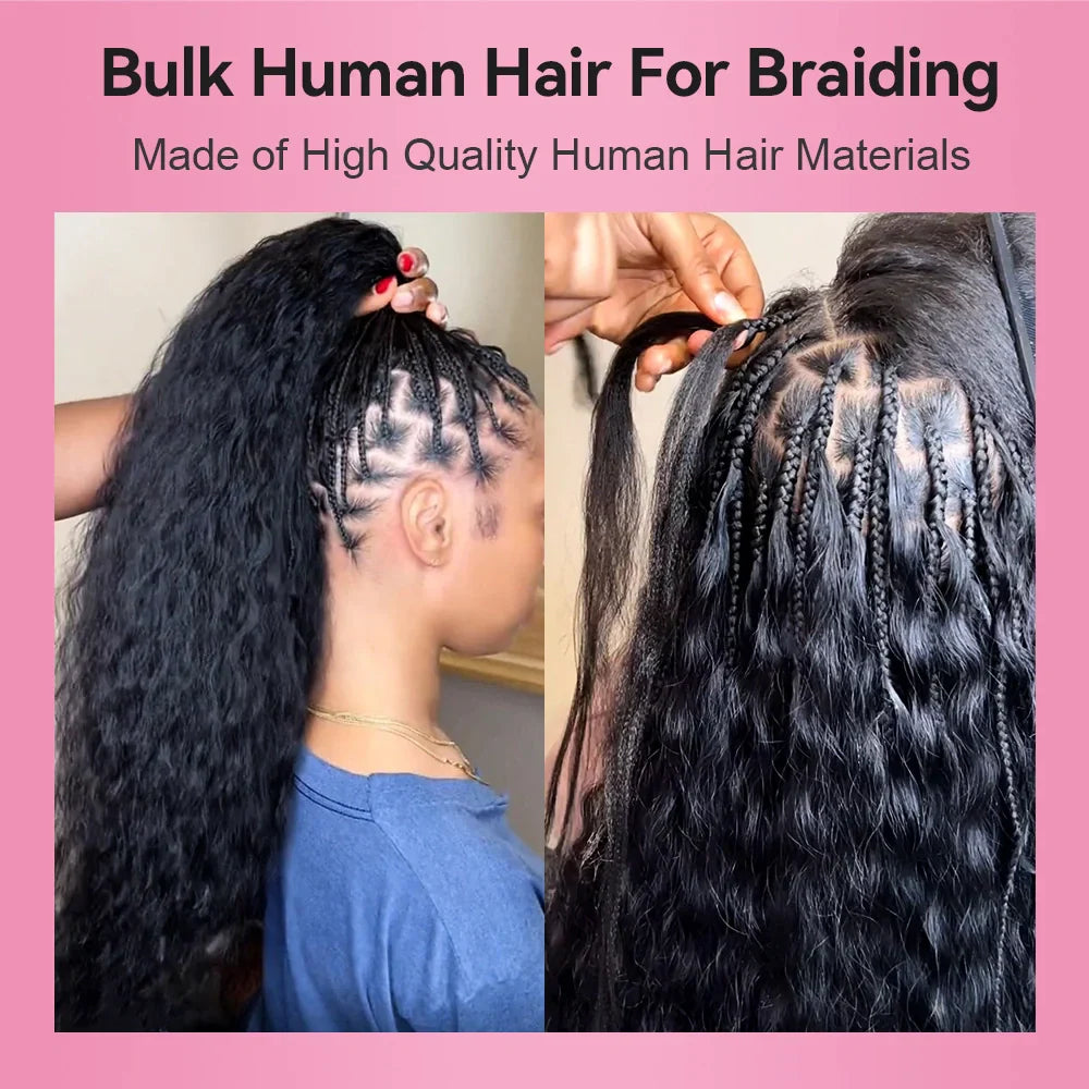 #1 Wet & Wavy Bulk Human Hair For Boho Braids CVOHAIR