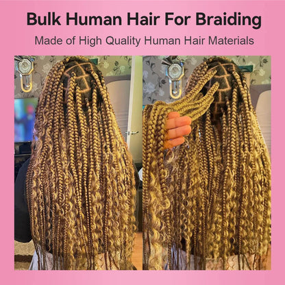 #27 Deep Curly Hot Braids Bulk Human Hair CVOHAIR